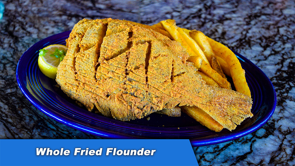 Whole Fried Flounder